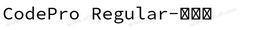CodePro Regular字体转换